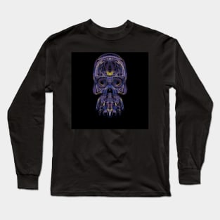 Electroluminated Skull - Regal Long Sleeve T-Shirt